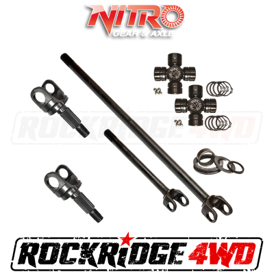 Nitro Gear & Axle - Nitro HD Chromoly Front Axle Kit w/ 760 Excalibur U-Joints for 18+ Mahindra Roxor