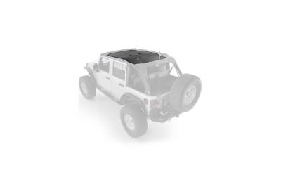 Smittybilt - Cloak Extended Mesh Top 07-18 Wrangler JK 4 DR Black Smittybilt - 95500