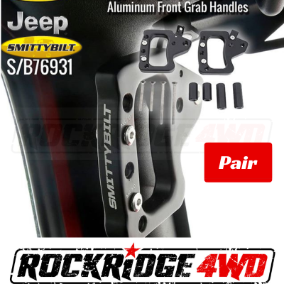 Smittybilt - Smittybilt Aluminum Front Grab Handles for 07-18 Jeep Wrangler JK - 76931