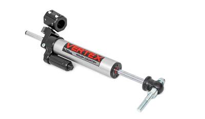 Rough Country - ROUGH COUNTRY JEEP VERTEX PASS-THROUGH STEERING STABILIZER (07-18 WRANGLER JK)