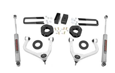 Rough Country - ROUGH COUNTRY 3.5 INCH LIFT KIT CHEVY SILVERADO 1500 2WD/4WD (2019-2024)