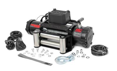 Rough Country - 9500LB PRO SERIES ELECTRIC WINCH | STEEL CABLE
