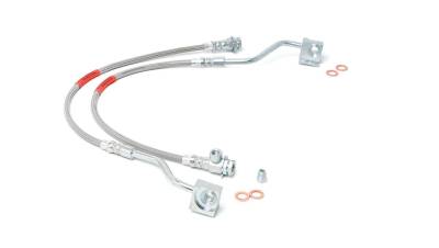 Rough Country - ROUGH COUNTRY BRAKE LINES | STAINLESS | FR | 4-6" LIFT | FORD BRONCO/F-150 (80-96)