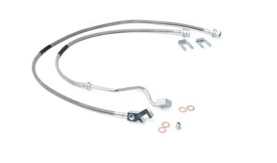 Rough Country - ROUGH COUNTRY BRAKE LINES | STAINLESS | FR | 4-8 INCH LIFT | FORD SUPER DUTY (99-04)
