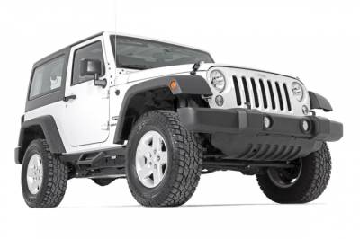 Rough Country - ROUGH COUNTRY CONTOURED DROP STEPS | 2 DOOR | JEEP WRANGLER JK 4WD (2007-2018)