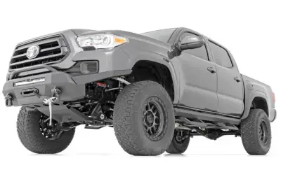 Rough Country - ROUGH COUNTRY SR2 ADJUSTABLE ALUMINUM STEPS | DOUBLE CAB | TOYOTA TACOMA (05-22)