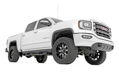 Rough Country - ROUGH COUNTRY SRX2 ADJ ALUMINUM STEP | CREW CAB | CHEVY/GMC 1500/2500HD/3500HD (07-18)