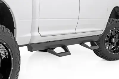 Rough Country - ROUGH COUNTRY SRX2 ADJ ALUMINUM STEP | CREW CAB | RAM 1500 (09-18)/2500 (10-18)