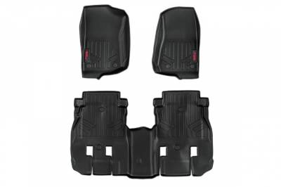 Rough Country - ROUGH COUNTRY FLOOR MATS FR & RR | 4 DOOR | JEEP WRANGLER JL 4WD (2018-2022)