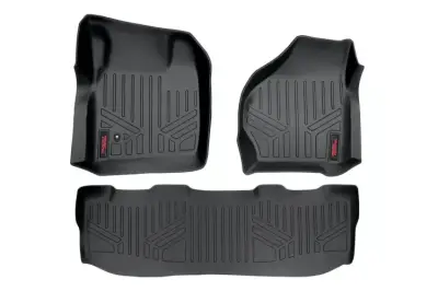 Rough Country - ROUGH COUNTRY FLOOR MATS FR & RR | CREW CAB | FORD SUPER DUTY 2WD/4WD (99-07)