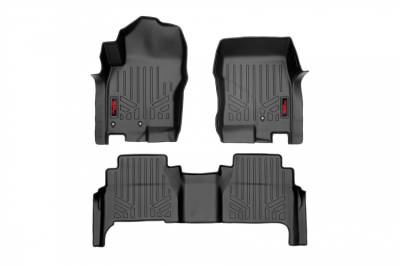 Rough Country - ROUGH COUNTRY FLOOR MATS FR & RR | CREW CAB | NISSAN FRONTIER 2WD/4WD (08-21)