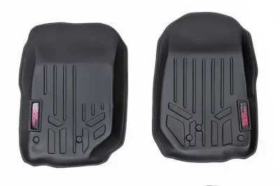 Rough Country - ROUGH COUNTRY FLOOR MATS FRONT | | JEEP WRANGLER JK 4WD (2014-2018)