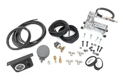 Rough Country - ROUGH COUNTRY ONBOARD AIR BAG COMPRESSOR KIT W/GAUGE