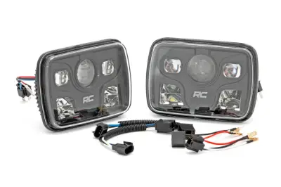 Rough Country - ROUGH COUNTRY HEADLIGHTS RECTANGLE | 5"X7" | JEEP CHEROKEE XJ (84-01)/WRANGLER YJ (87-95)