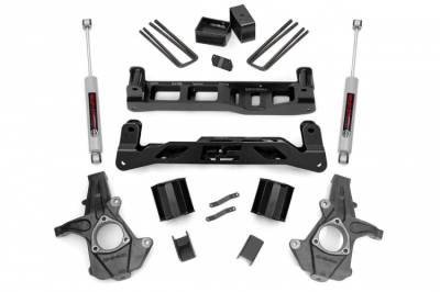 Rough Country - ROUGH COUNTRY 5 INCH LIFT KIT CHEVY/GMC 1500 2WD (14-17)