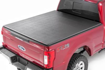 Rough Country - ROUGH COUNTRY BED COVER TRI FOLD | SOFT | 6'10" BED | FORD SUPER DUTY (99-16)
