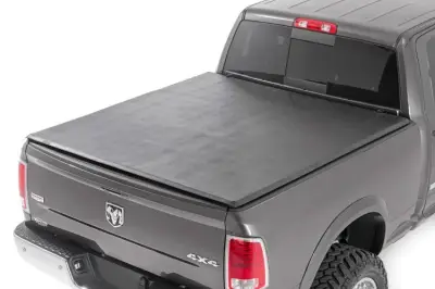 Rough Country - ROUGH COUNTRY BED COVER TRI FOLD | SOFT | 6'4" BED | DODGE 1500 (02-08)/2500 (03-08)