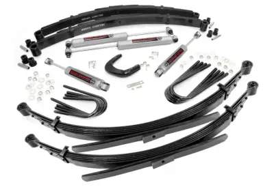 Rough Country - ROUGH COUNTRY 4 INCH LIFT KIT 56 INCH RR SPRINGS | CHEVY/GMC C20/K20 C25/K25 TRUCK (77-87)