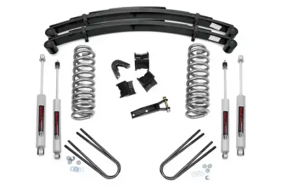 Rough Country - ROUGH COUNTRY 4 INCH LIFT KIT REAR SPRINGS | FORD F-100 4WD (1970-1976)