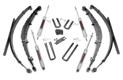 Rough Country - ROUGH COUNTRY 4 INCH LIFT KIT REAR SPRINGS | FORD F-250 4WD (1977-1979)