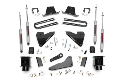 Rough Country - ROUGH COUNTRY 5 INCH LIFT KIT RADIUS ARM DROP | SRW | RAM 3500 4WD (2013-2015)