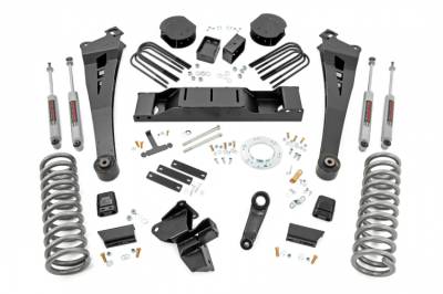 Rough Country - ROUGH COUNTRY 5 INCH LIFT KIT DRW | OE REAR AIR | RAM 3500 4WD (2020-2022)