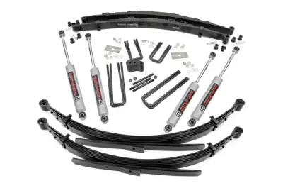 Rough Country - ROUGH COUNTRY 4 INCH LIFT KIT REAR SPRINGS | DODGE W100 TRUCK/W200 TRUCK (74-77)