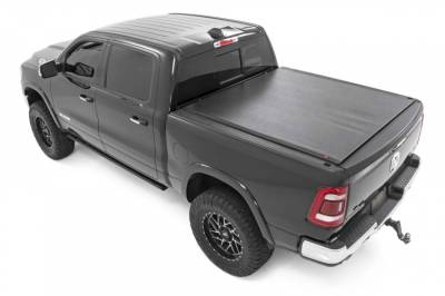 Rough Country - ROUGH COUNTRY SOFT ROLL UP BED COVER 5'7" BED | NO RAMBOX | RAM 1500 (19-22)/1500 TRX (21-22)