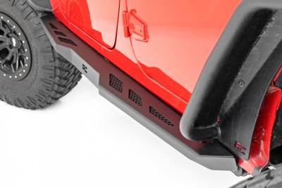Rough Country - ROUGH COUNTRY ROCK SLIDERS HEAVY DUTY L 4-DOOR | JEEP WRANGLER JK 4WD (2007-2018)