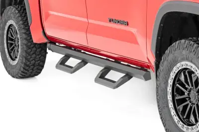 Rough Country - ROUGH COUNTRY SR2 ADJ ALUMINUM STEPS CREW CAB | TOYOTA TUNDRA 2WD/4WD (2022)