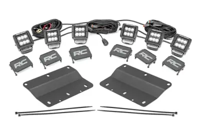 Rough Country - ROUGH COUNTRY TRIPLE LED FOG LIGHT KIT FORD BRONCO (2021-2022)