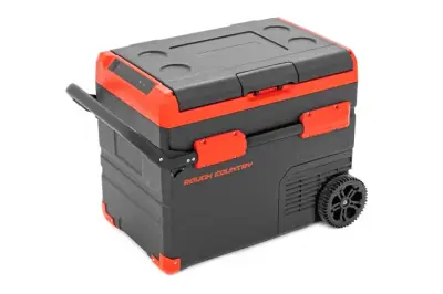 Rough Country - ROUGH COUNTRY 50L PORTABLE REFRIGERATOR/FREEZER RECHARGEABLE | 12 VOLT/AC 110