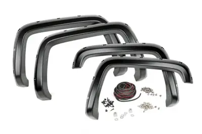 Rough Country - ROUGH COUNTRY POCKET FENDER FLARES CHEVY SILVERADO 1500 (16-18)