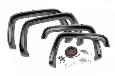 Rough Country - ROUGH COUNTRY POCKET FENDER FLARES GMC SIERRA 1500 2WD/4WD (07-13)