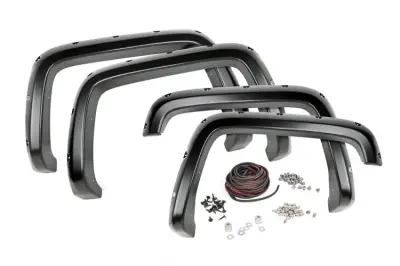 Rough Country - ROUGH COUNTRY POCKET FENDER FLARES GMC SIERRA 1500 2WD/4WD (2014-2015)