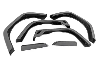 Rough Country - ROUGH COUNTRY FENDER FLARE KIT 5.5" WIDE | JEEP WRANGLER TJ 4WD (1997-2006)