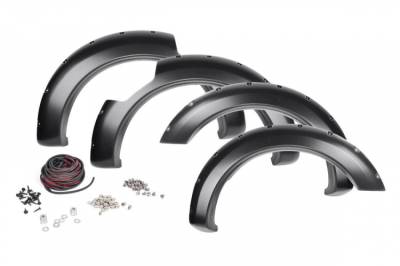 Rough Country - ROUGH COUNTRY POCKET FENDER FLARES NISSAN TITAN (17-21)
