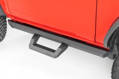 Rough Country - ROUGH COUNTRY SR2 ADJUSTABLE ALUMINUM STEP 2-DOOR | FORD BRONCO 4WD (2021-2022)