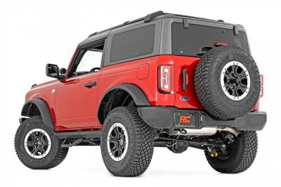 Rough Country - ROUGH COUNTRY SRX2 ADJUSTABLE ALUMINUM STEP 2-DOOR | FORD BRONCO 4WD (2021-2022)