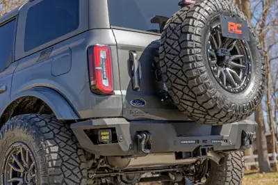 Rough Country - ROUGH COUNTRY REAR BUMPER FORD BRONCO 4WD (2021-2024)