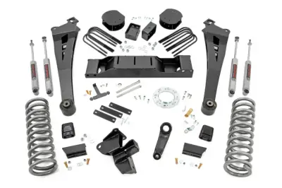 Rough Country - ROUGH COUNTRY 5 INCH LIFT KIT OE REAR AIR | DIESEL |AISIN | RAM 3500 4WD (2019-2022)