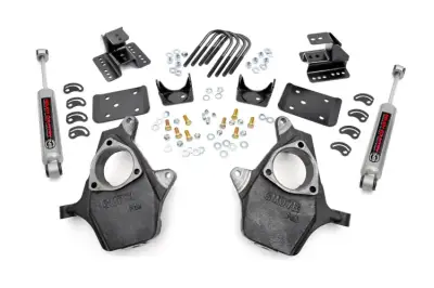 Rough Country - ROUGH COUNTRY LOWERING KIT 2 INCH FR | 4 INCH RR | CHEVY/GMC 1500 (99-06 & CLASSIC)
