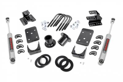 Rough Country - ROUGH COUNTRY LOWERING KIT SPR DROP | 1-2"FR | 4"RR | CHEVY/GMC 1500 (07-13)