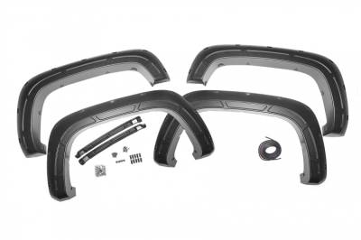 Rough Country - ROUGH COUNTRY DEFENDER POCKET FENDER FLARES CHEVY SILVERADO 2500 HD/3500 HD (20-22)