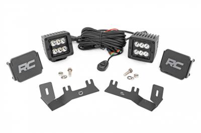 Rough Country - ROUGH COUNTRY LED DITCH LIGHT KIT CHEVY SILVERADO 1500 (2014-2018)