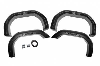 Rough Country - ROUGH COUNTRY DEFENDER POCKET FENDER FLARES GMC SIERRA 2500 HD/SIERRA 3500 HD (20-22)