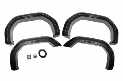 Rough Country - ROUGH COUNTRY DEFENDER POCKET FENDER FLARES GMC SIERRA 2500 HD/SIERRA 3500 HD (20-22)