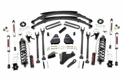 Rough Country - ROUGH COUNTRY 6 INCH COILOVER CONVERSION LIFT KIT 4 LINK | RR SPRINGS | FORD SUPER DUTY (05-07)