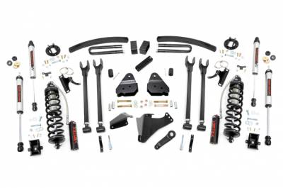 Rough Country - ROUGH COUNTRY 6 INCH COILOVER CONVERSION LIFT KIT 4 LINK | FORD SUPER DUTY (05-07)