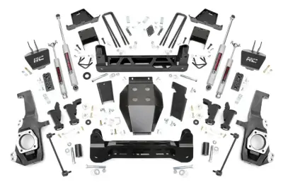 Rough Country - ROUGH COUNTRY 7 INCH LIFT KIT TORSION DROP | CHEVY/GMC 2500HD/3500HD (20-22)